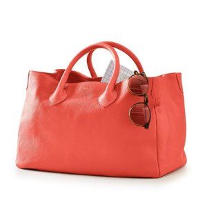 Mark & Graham Elisabetta Slouch Handbag - Coral